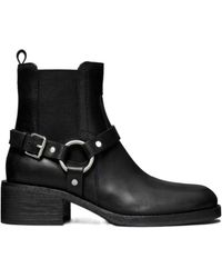 Tory Burch - Buckle-Strap Ring Detail Boots - Lyst