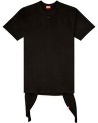 DIESEL - D-Eivor Tie Front T-Shirt Dress - Lyst