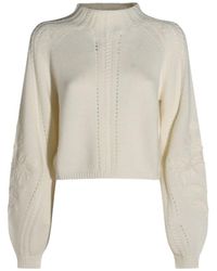Twinset - Madreperl Knitted Mini Dress - Lyst
