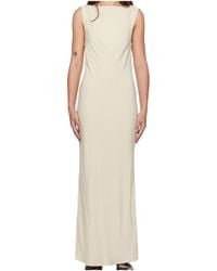 St. Agni - Draped Cowl Midi Dress - Lyst