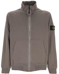 Stone Island - High-Neck Zip-Up Jacket - Lyst