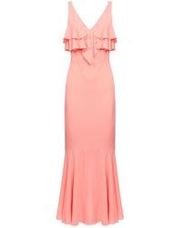 Twinset - Ruffle-Trim Maxi Dress - Lyst