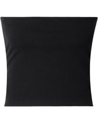 Leset - Cropped Stretch-Ponte Top - Lyst