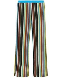 STAUD - Ali Striped Knit Casual Pants - Lyst