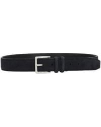 Orciani - Pebbled Logo-Buckle Belt - Lyst