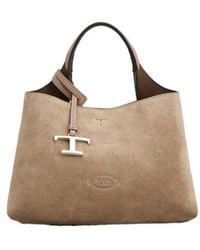 Tod's - Logo Embossed Mini Crossbody Bag - Lyst