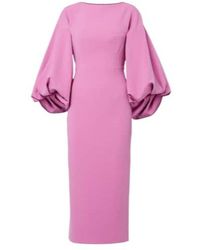 ROKSANDA - Garance Balloon-Sleeve Crepe Gown - Lyst