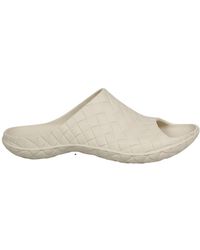 Bottega Veneta - Intreccio Slip-On Slides - Lyst