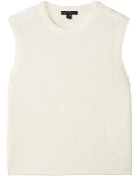 James Perse - Ribbed Brushed Wool-Blend Vest - Lyst