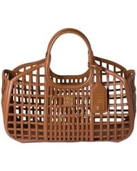 Miu Miu - Leather Basket - Lyst