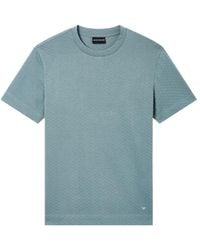 Emporio Armani - Textured T-Shirt - Lyst