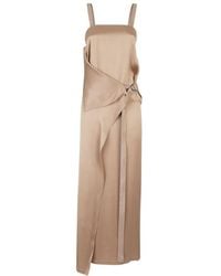 Fendi - Silk Long Dress - Lyst