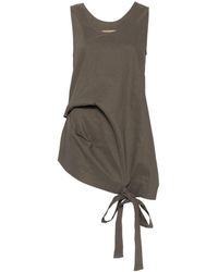Uma Wang - Tara Linen Blend Scoop Neck Top - Lyst