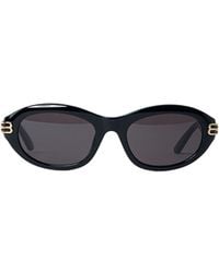 Balenciaga - Eyewear Oval Frame Sunglasses - Lyst