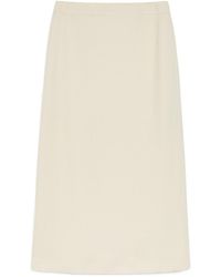 Weekend by Maxmara - Viscose And Linen Canvas Skirt - Lyst