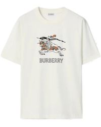Burberry - Cotton Ekd T-Shirt - Lyst