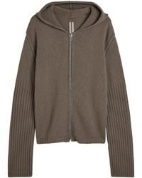 Rick Owens - Cashmere Hooded Jacket - Lyst