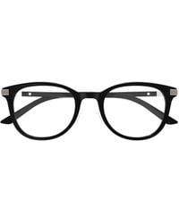 Gucci - Eyewear Oval Frame Glasses - Lyst