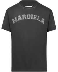 Maison Margiela - Logo Printed Crewneck T-Shirt - Lyst