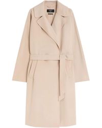 Weekend by Maxmara - Wool-Blend Belted Coat - Lyst