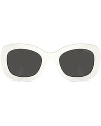 Prada - Eyewear Oval Frame Sunglasses - Lyst