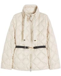 Max Mara - Quilted-Design Zip-Up Jacket - Lyst