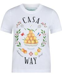 CASABLANCA - Graphicprint Shortsleeve Tee - Lyst