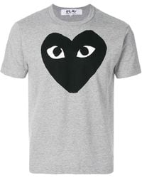 Comme des Garçons - Comme Des Garçons Play Heart Printed Crewneck T-Shirt - Lyst