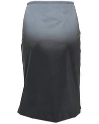 Alexander Wang - Reflective Mid-Waist Midi Skirt - Lyst