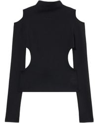 Off-White c/o Virgil Abloh - Sleek Meteor Cut-Out Long Sleeve Top - Lyst