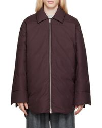 Jil Sander - Zipper Long-Sleeved Down Jacket - Lyst