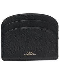 A.P.C. - Demi Lune Card Holder - Lyst
