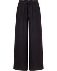 James Perse - Linen Wide-Leg Pants - Lyst