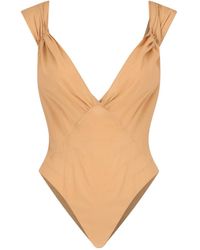 Saint Laurent - Cross-Back Sleeveless Bodysuit - Lyst