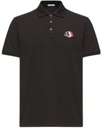 Moncler - Logo Patch Short-Sleeved Polo Shirt - Lyst