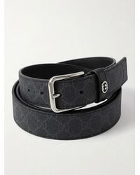 Gucci - All-Over Logo Embossed Buckle Belt - Lyst