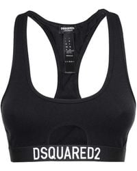 DSquared² - Logo-Underband Sports Crop Top - Lyst