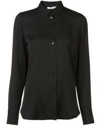 Vince - Slim Fitted Buttoned Blouse - Lyst