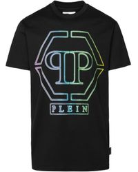 Philipp Plein - Logo Embellished Crewneck T-Shirt - Lyst