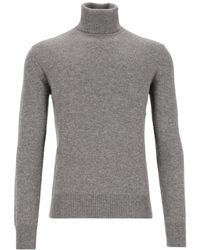 Emporio Armani - Ribbed Turtleneck Knitted Sweater - Lyst
