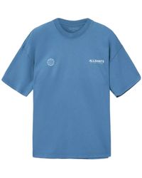 AllSaints - Emblem Logo T-Shirt - Lyst