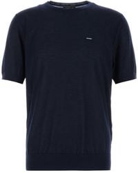 Prada - Short-Sleeved Knitted Jumper - Lyst