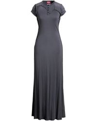 DIESEL - Solid Color T-Shirt Dress - Lyst
