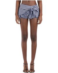 Rabanne - Striped Shorts - Lyst