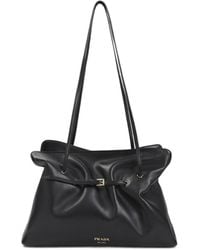 Prada - Dada Large Nappa Leather Tote Bag - Lyst