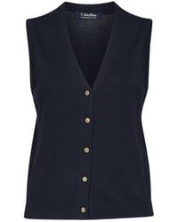 Max Mara - V-Neck Knitted Gilet - Lyst