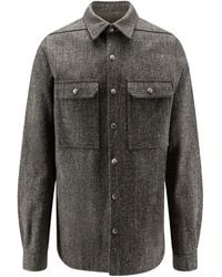 Rick Owens - Carbone Snap-Front Jacket - Lyst