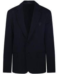 Gucci - Logo-Embroidered Single-Breasted Blazer - Lyst