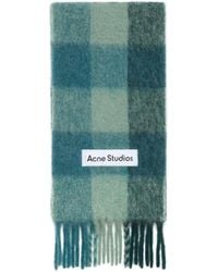 Acne Studios - Checked Fringed Scarf - Lyst
