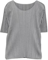 Pleats Please Issey Miyake - Pleated T-Shirt - Lyst